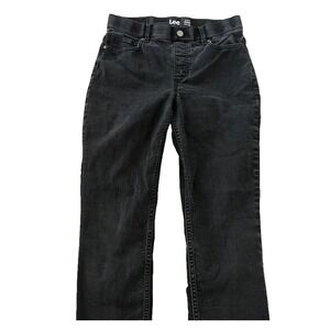 Lee Jeans Womens 30x29 Black Slim Fit Skinny Ankle High Rise Denim Dark Wash EUC